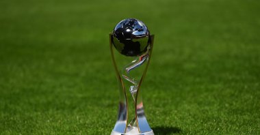 A general view of FIFA U-20 World Cup Poland 2019 trophy, Lodz, Poland, May 18, 2019. (Getty Images Photo)