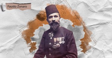 The illustration shows Fausto Zonaro. (Wikipedia Photo / Edited by Betül Tilmaç)