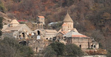 A view of Dadivank, an Armenian Apostolic Church monastery, in the Kalbajar district of Karabakh, Azerbaijan, Nov. 15, 2020. (Reuters Photo)