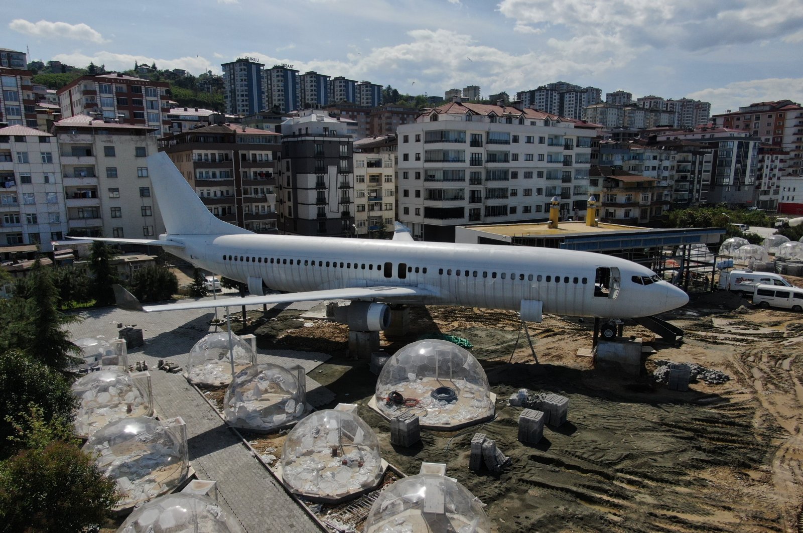 Pide on board: Pesawat yang berfungsi sebagai pita lounge di Trabzon Türkiye