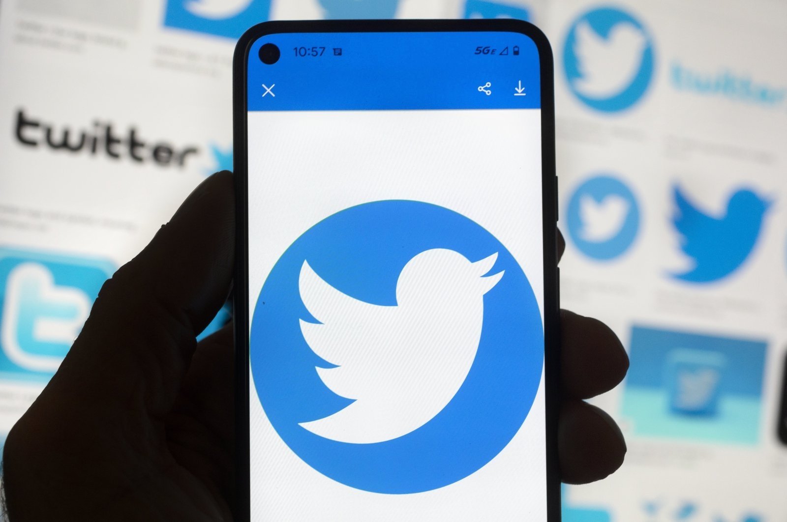 The Twitter logo is seen on a cell phone in Boston, U.S., Oct. 14, 2022. (AP File Photo)