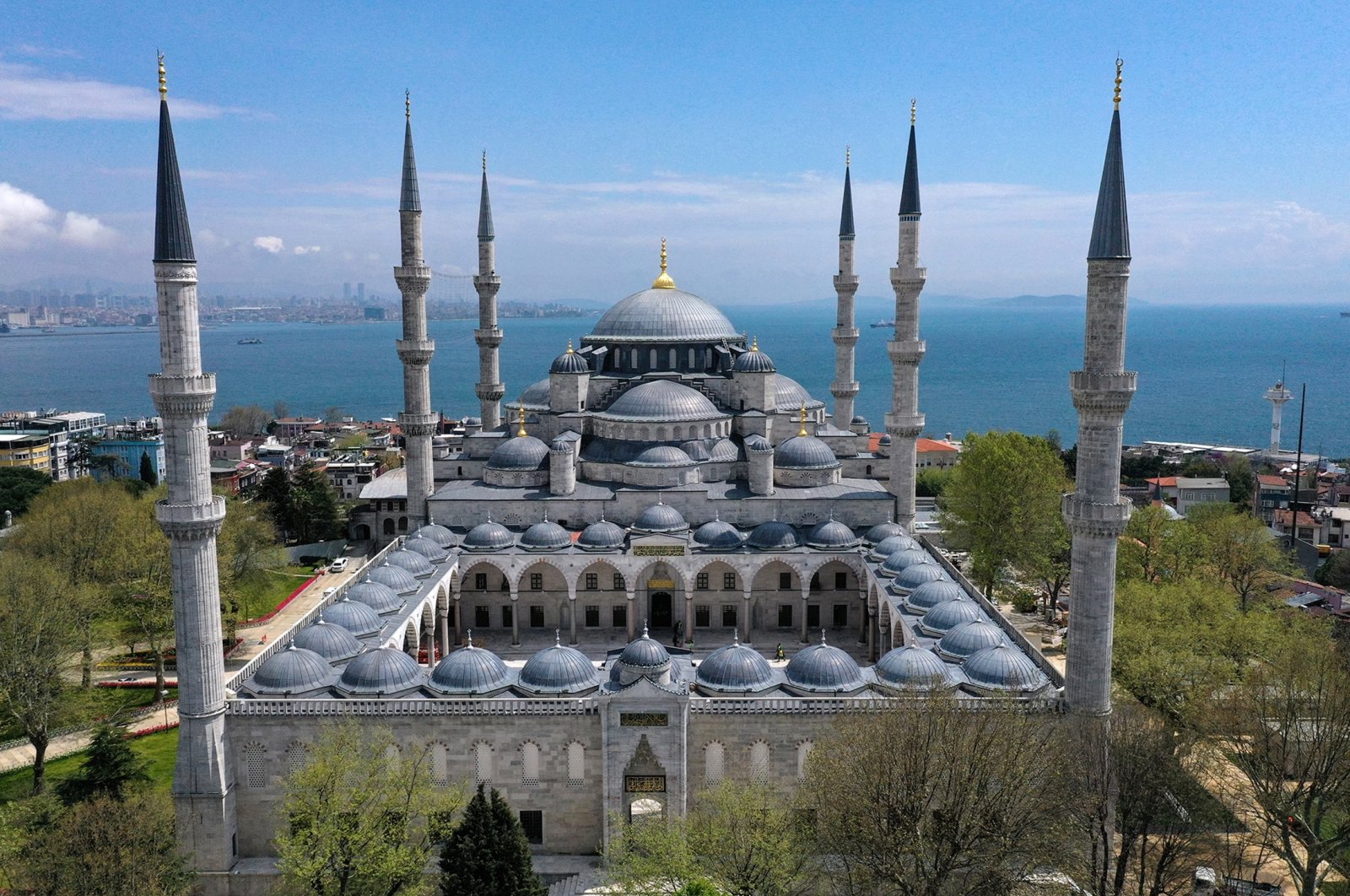 The newly reopened Blue Mosque, in Istanbul, Türkiye, April 21, 2023. (AA Photo)