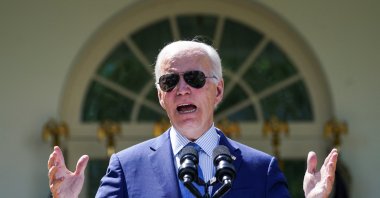 U.S. President Joe Biden delivers remarks on "actions to advance environmental justice" prior to signing an executive order in the Rose Garden at the White House in Washington, U.S., April 21, 2023. (Reuters Photo)