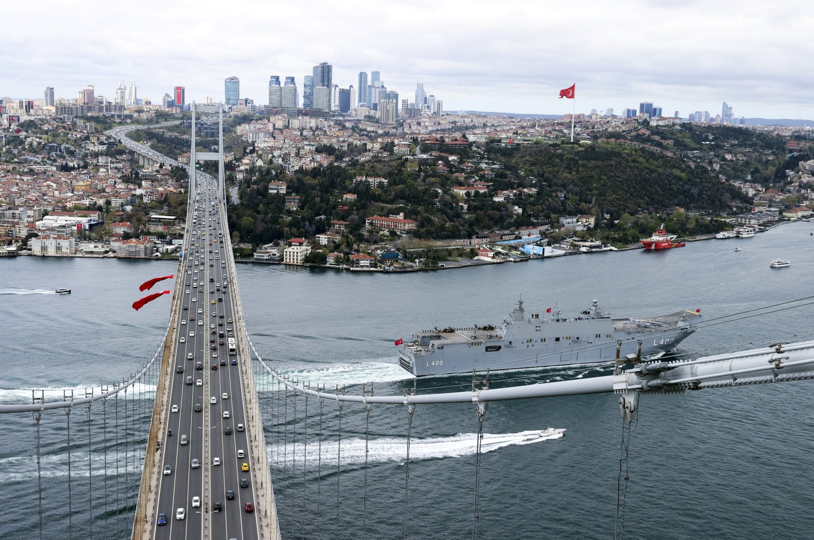 Kapal perang terbesar Türkiye berlayar setelah pembukaan publik