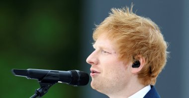 Singer Ed Sheeran performs the Platinum Jubilee Pageant, marking the end of the celebrations for the Platinum Jubilee of Britain&#039;s Queen Elizabeth, London, U.K., June 5, 2022. (Reuters Photo)
