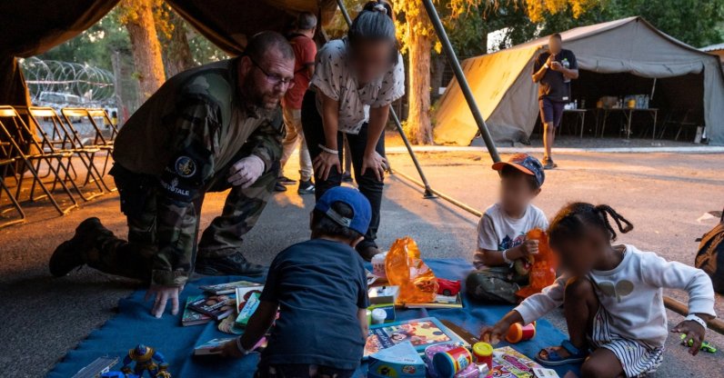 French citizens at the air base of the French Army forces stationed in Djibouti after French soldiers evacuate French nationals from Sudan to Djibouti, in Djibouti, April 23, 2023. (Reuters Photo)