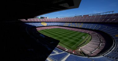 A general view of FC Barcelona's Spotify Camp Nou stadium, Barcelona, Spain, March 29, 2023. (Getty Images Photo)