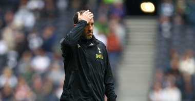 Tottenham Hotspur manager Cristian Stellini before the match against Bournemouth at the Tottenham Hotspur Stadium, London, U.K., April 15, 2023. (Reuters Photo)