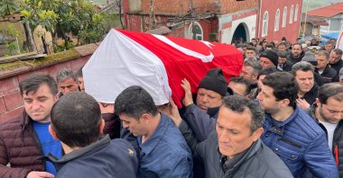 Ayhan Akgül lost his 173-day struggle for life in the hospital after being injured in the explosion in the mine of the Turkish Hard Coal Enterprises (TTK) Amasra, Bartın, Türkiye, April 25, 2023. (AA Photo)