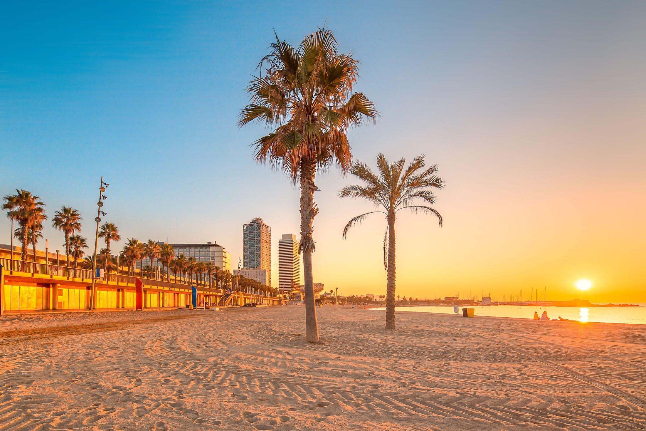Pantai Barceloneta, Barcelona, ​​Spanyol.  (Foto Shutterstock)