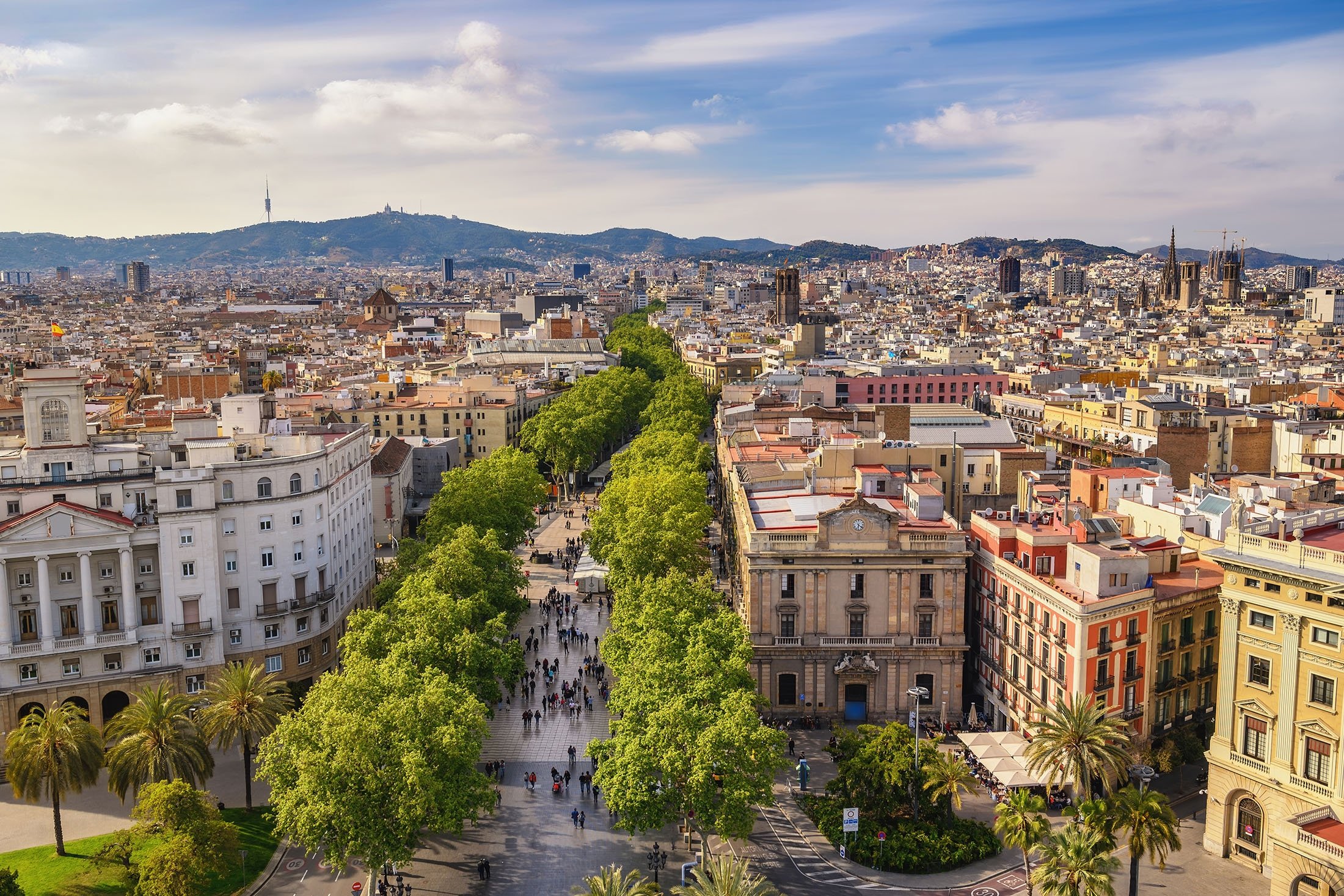 Jalan La Rambla, di Barcelona, ​​Spanyol.  (Foto Shutterstock)