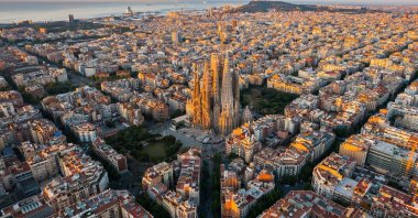 An aerial view of Barcelona, Spain. (Shutterstock Photo)
