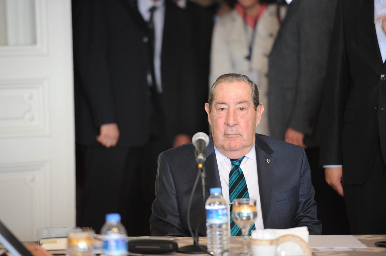 Former Chief of General Staff Yaşar Büyükanıt attends a parliamentary inquiry committee meeting in the capital Ankara, Türkiye, Nov. 8, 2012. (Photo by Mustafa Kaya)
