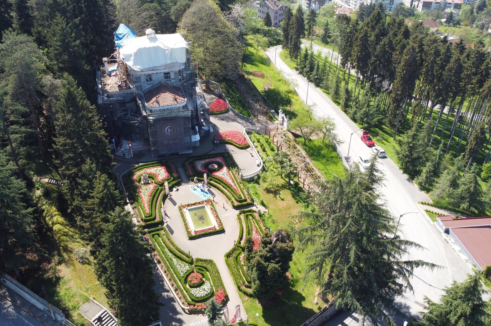 Rumah Atatürk yang ikonik di Trabzon Türkiye mengalami renovasi besar-besaran