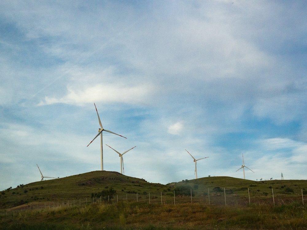 Wind turbines are seen on the hills of Balıkesir, Türkiye, June 20, 2020. (Shutterstock Photo)