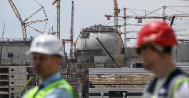This photograph shows the construction of the Russian-built Akkuyu Nuclear Power Plant in Mersin province, southern Türkiye, April 26, 2023. (AFP Photo)