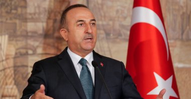Foreign Minister Mevlüt Çavuşoğlu attends a news conference in Istanbul, Türkiye, Oct. 11, 2019. (Reuters File Photo)
