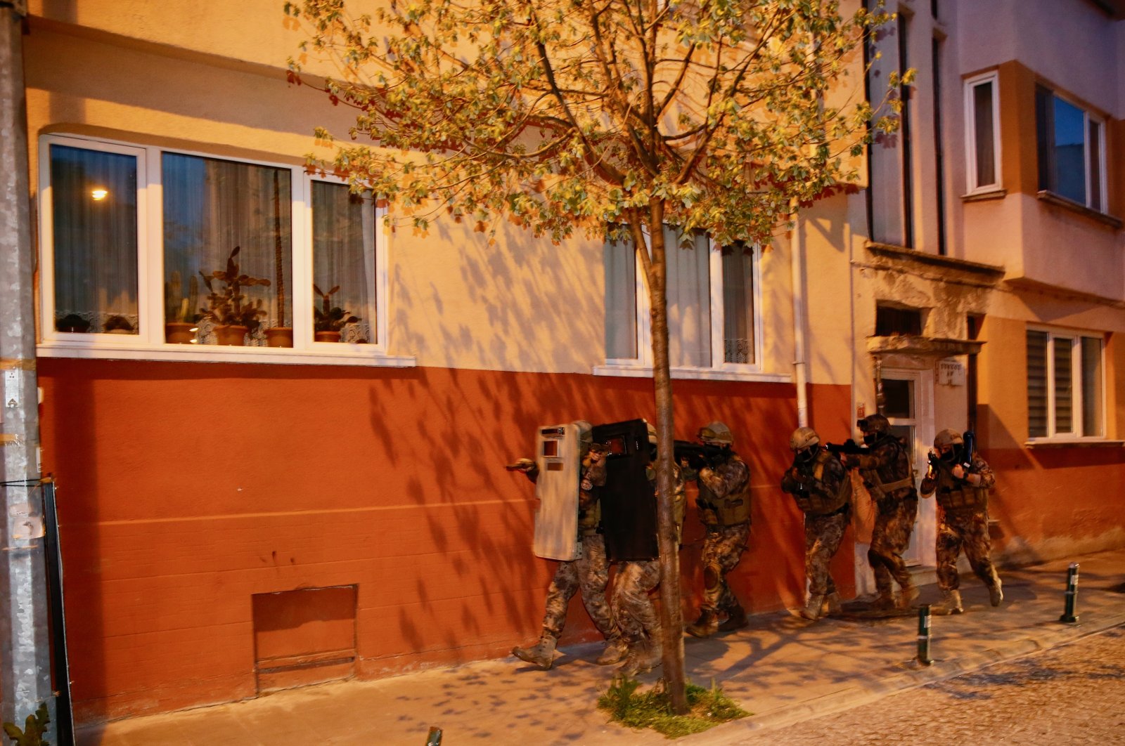 Police raid a location in Eskişehir, central Türkiye, April 30, 2023. (AA Photo)