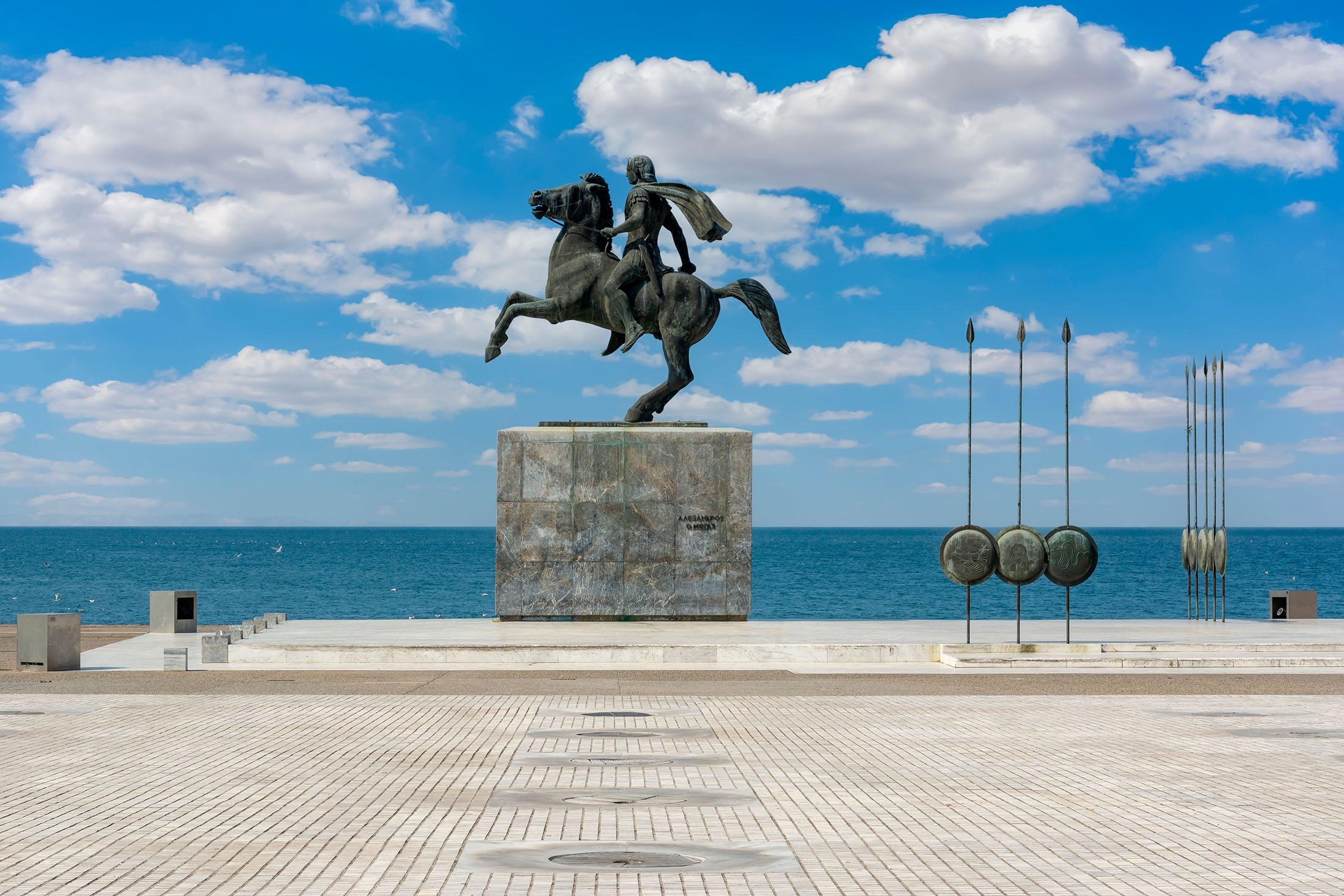 Monumen Alexander Agung, di Thessaloniki, Yunani.  (Foto Shutterstock)