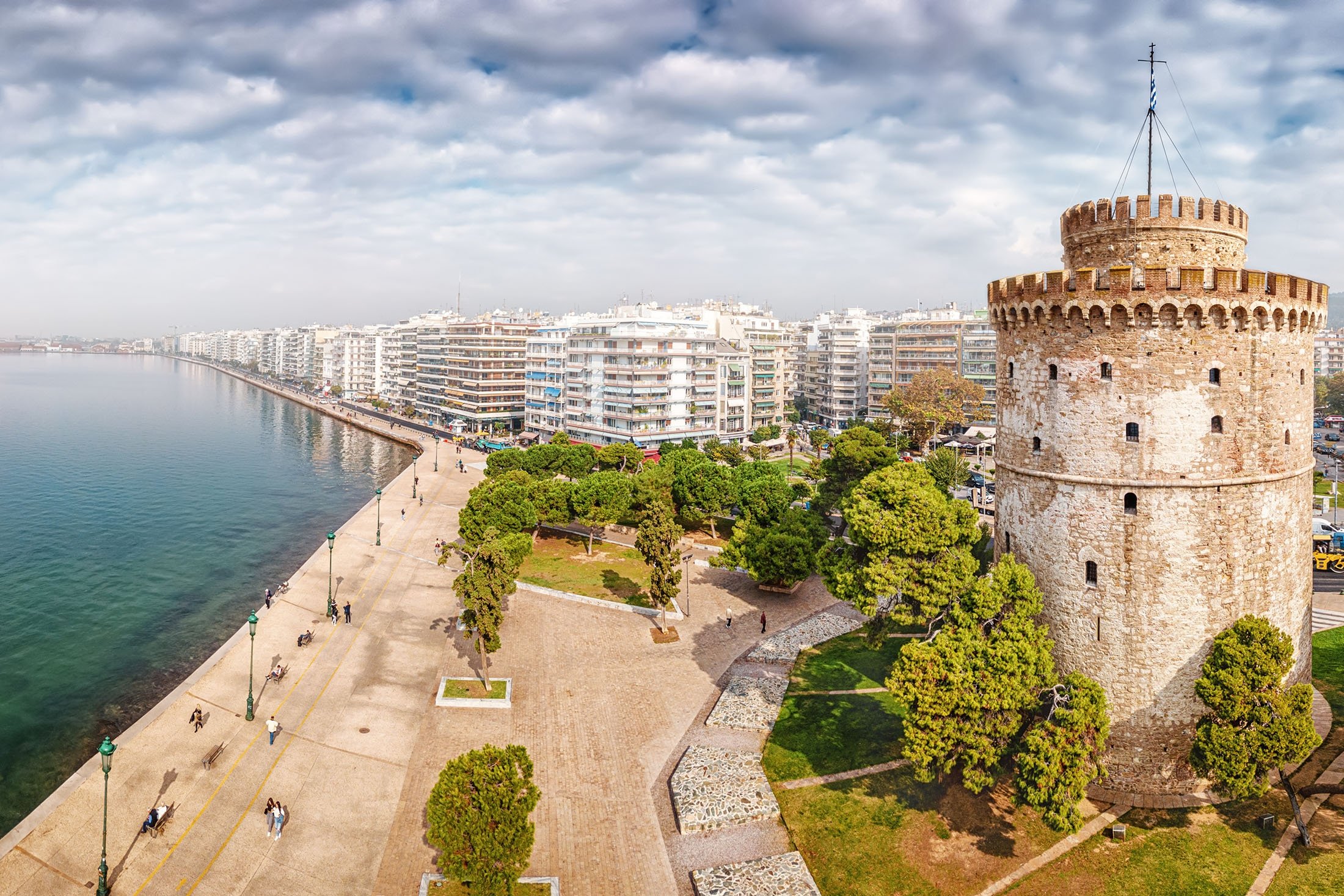 Menara Putih, di Thessaloniki, Yunani.  (Foto Shutterstock)