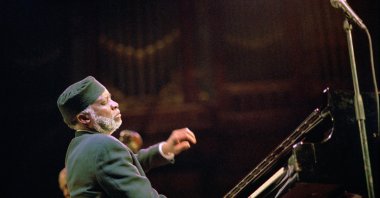 Pianist Ahmad Jamal performs at the Concertgebouw, Amsterdam, Netherlands. Oct. 25, 2000. (Getty Images Photo)
