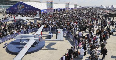 People are seen at the now-closed Atatürk Airport as part of Teknofest, Türkiye’s premier aerospace and technology festival, in Istanbul, Türkiye, May 1, 2023. (AA Photo)