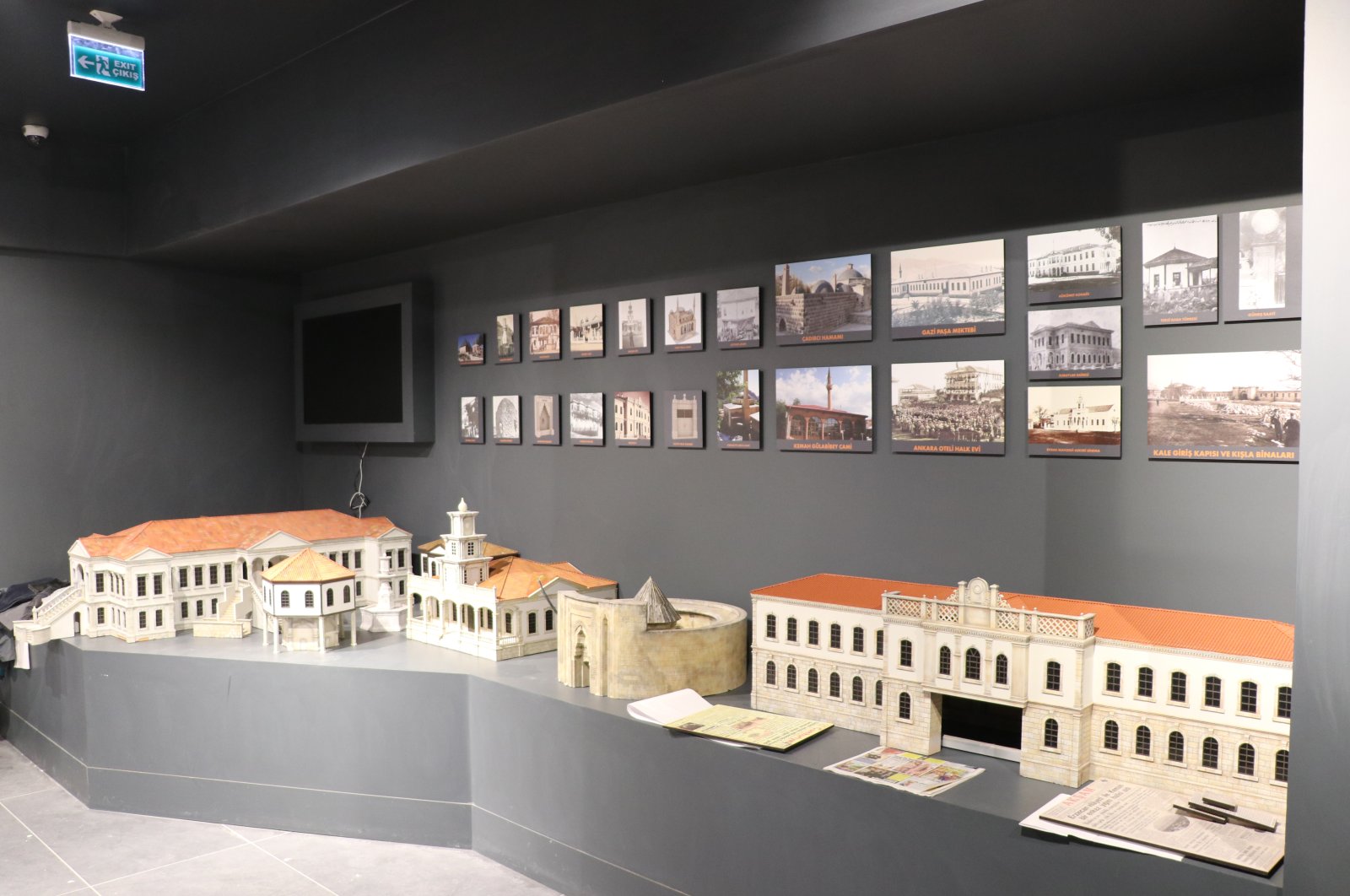 Models of important cultural assets from the 1939 earthquake that took place in Erzincan are on display in Erzincan Museum, Erzincan, Türkiye, May 1, 2023. (AA Photo)
