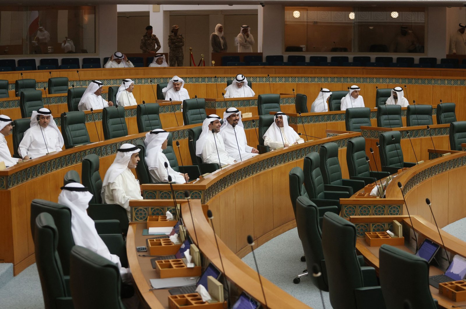 Kuwaiti lawmakers attend a session in Kuwait City, Kuwait, April 4, 2023. (AFP File Photo)