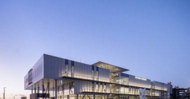 The façade of the new Istanbul Modern art museum designed by Renzo Piano, Istanbul, Türkiye, May 2, 2023. (Photo courtesy of Istanbul Modern)