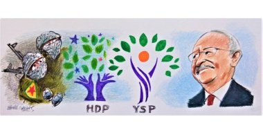 That the opposition leaders refuse to speak up, and PKK "commanders" keep making public statements that seriously intimidate the Turkish people. (Illustration by Erhan Yalvaç)