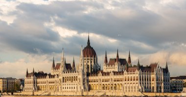 The Hungarian Parliament Building is the seat of the National Assembly of Hungary, one of Europe&#039;s oldest legislative buildings, Lajos Kossuth Square on the bank of the Danube, Budapest, Hungary, Jan. 2, 2022. (Getty Images Photo)