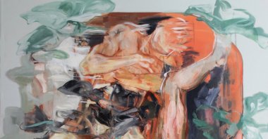 &quot;Barbarians&quot; by Sema Maşkılı, oil on canvas. (Photo courtesy of Istanbul Concept)