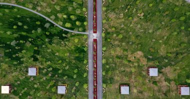 Aerial view of the Atatürk Airport Public Garden, Istanbul, Türkiye, May 6, 2023. (AA Photo)