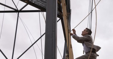 This image released by Universal Pictures shows Cillian Murphy in a scene from "Oppenheimer." (AP Photo)