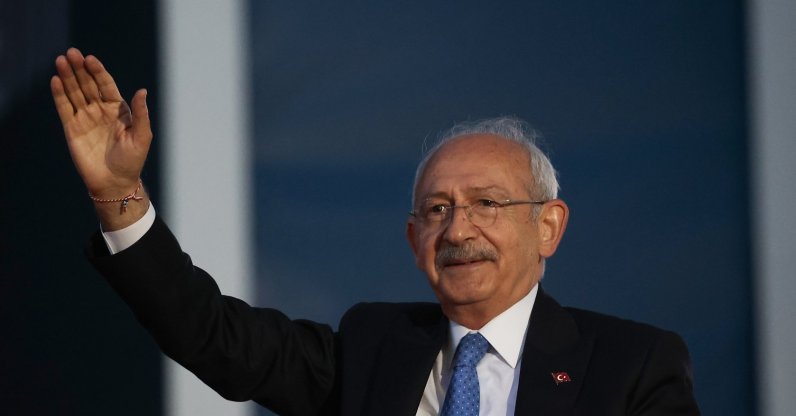 Turkish opposition’s presidential candidate Kemal Kılıçdaroğlu waves to the crowd at a rally in Istanbul, Türkiye, May 6, 2023. (AA Photo)