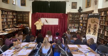 Karagöz and Hacivat puppet making workshop at the previous edition of London Craft Week, London, U.K. (Photo courtesy of YEE London)