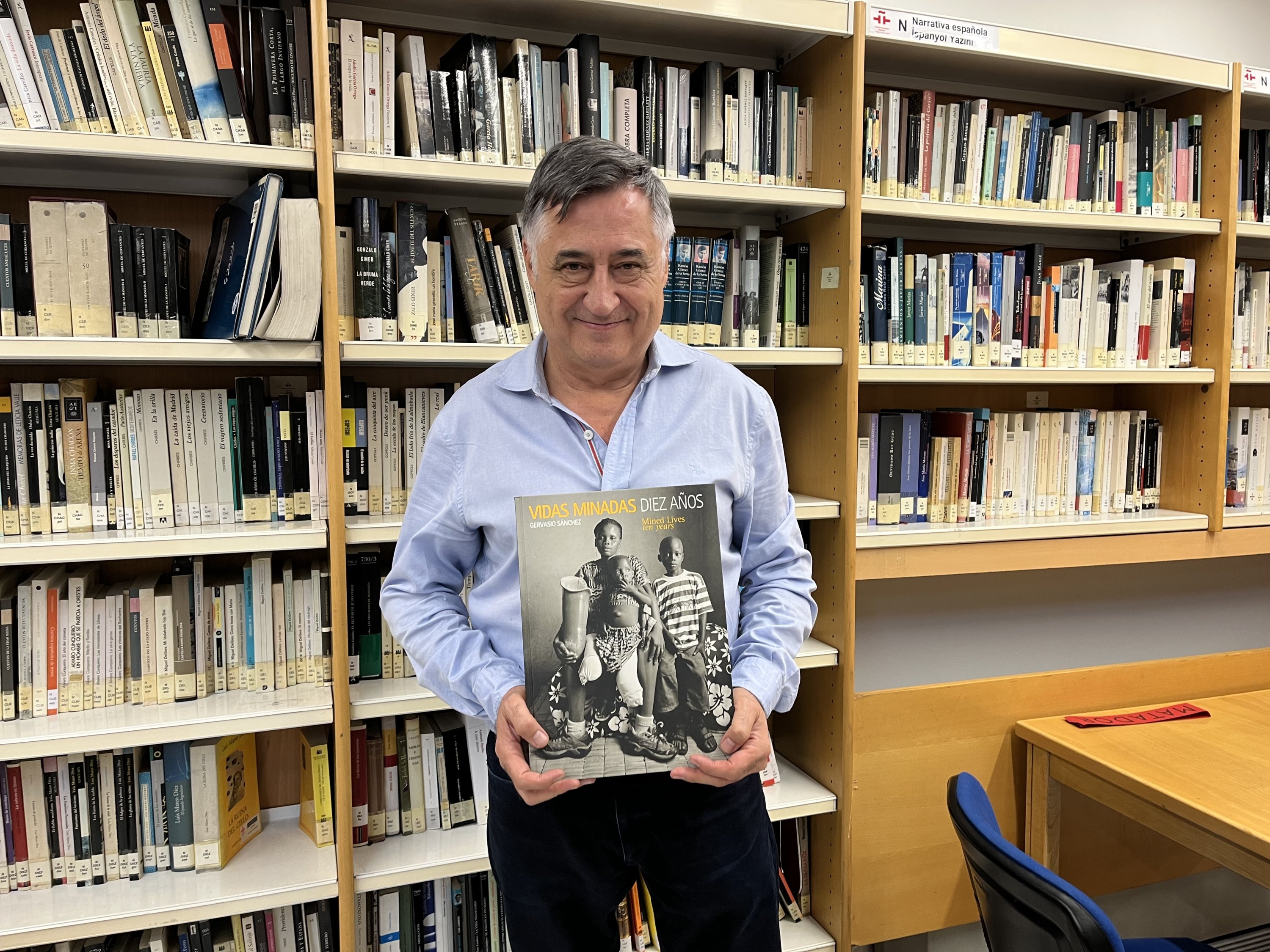 Jurnalis foto Spanyol Gervasio Sanchez di Institut Cervantes Istanbul, Istanbul, Türkiye, 2 Mei 2023. (Foto milik Institut Cervantes)