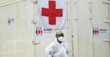 Kenyan officials and pathologists stand by before the start of postmortem analysis on victims of the Shakahola massacre, Malindi, Kenya, May 1, 2023. (AFP Photo)