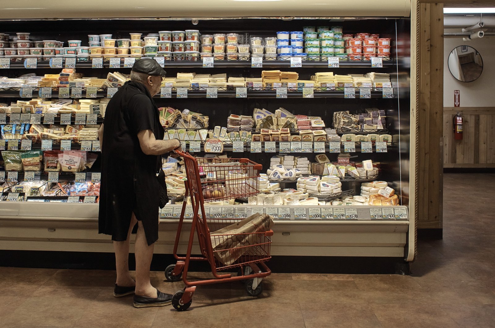 A man shops at a supermarket, in New York, U.S., July 27, 2022. (AP Photo)