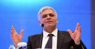 Turkish Sports Federation for the Physically Disabled President Alpaslan Erkoç speaks during a meeting, Ankara, Türkiye, May 3, 2023. (AA Photo)