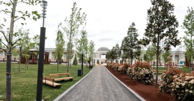 One of the entrances of the Atatürk Airport City Park, Istanbul, Türkiye, May 11, 2023. (AA Photo)