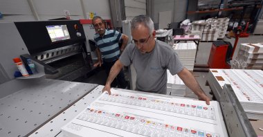 Workers print ballots at a printing house, in the capital Ankara, Türkiye, May 8, 2023. (AA Photo) 