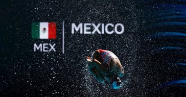 Alfred Hajos in action at the Swimming Complex, Budapest, Hungary, June 25, 2022. (Reuters Photo)
