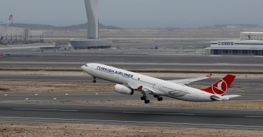 A Turkish Airlines Airbus A330-300 plane takes off from Istanbul Airport, in Istanbul, Türkiye, April 6, 2019. (Reuters Photo)