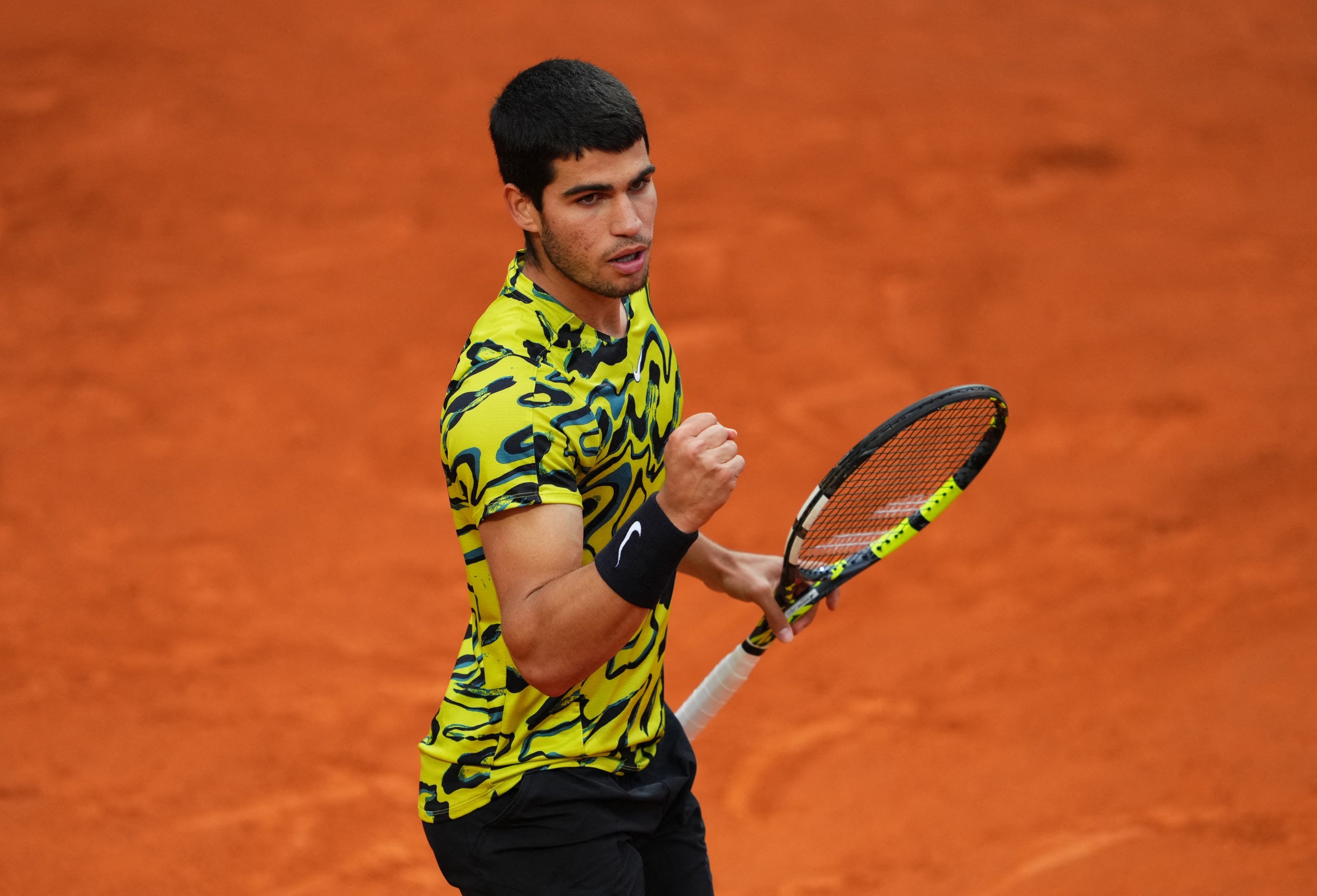 Carlos Alcaraz will face an Italian qualifier in the French Open