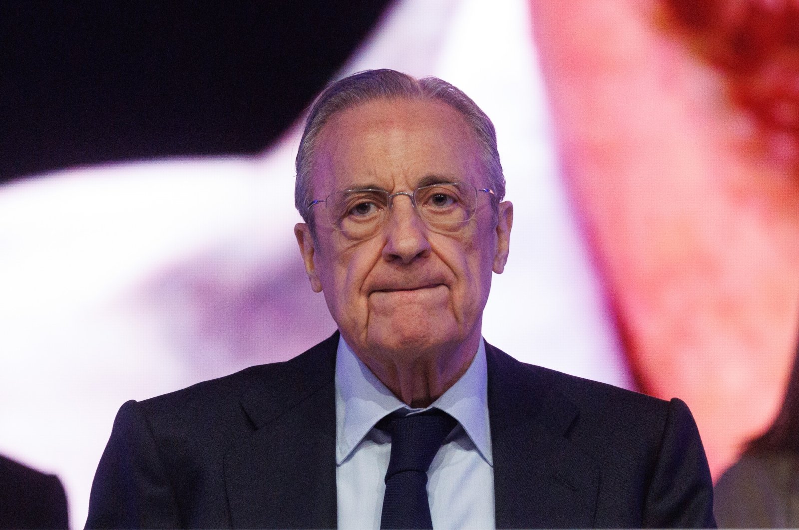 Real Madrid Chair, Florentino Perez, during the General Shareholders&#039; Meeting of ACS Group, Madrid, Spain, May 5, 2023. (Getty Images Photo)