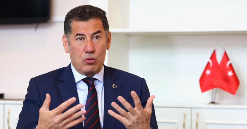 Sinan Oğan, presidential candidate of Türkiye's right-wing nationalist ATA Alliance in the May 14 Turkish presidential elections, speaks during an interview with Reuters in Ankara, May 15, 2023. (Reuters Photo)