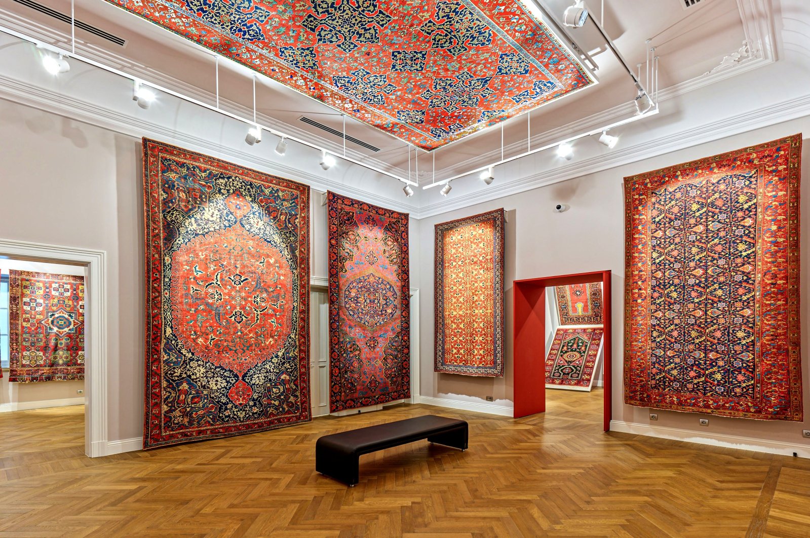 "16th-19th Century Anatolian Carpets" exhibition from the Arkas Carpet Collection, Mattheys Mansion, Izmir, Türkiye, May 15, 2023. (Photo courtesy of Arkas Art Center)