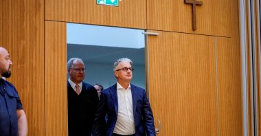 Rupert Stadler, former CEO of German car manufacturer Audi, enters a regional courtroom in Munich, Germany, May 16, 2023. (Reuters Photo)