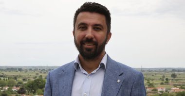 Özgür Ferhat, parliament candidate of Radical Left (Syriza), Greece's main opposition party during his interview with Anadolu Agency, Greece, May 16, 2023. (AA Photo)
